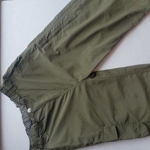 REI Army Green Outdoor Hiking Convertible Utility Pants / Shorts Boys L (14-16)